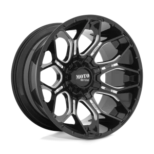Moto Metal – MO808 SNIPER – Black – 20″x10″ -18mm – Summer Wheels – MO80821035318N